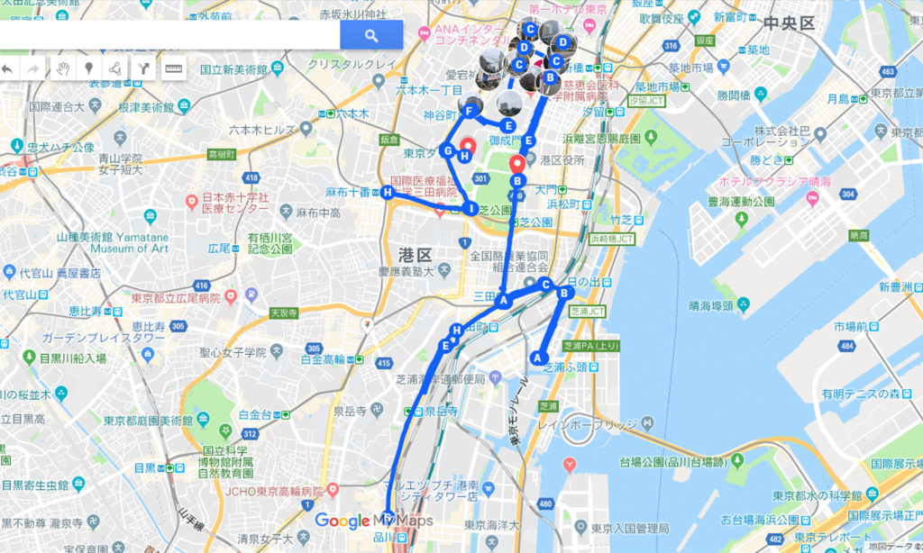 MINATO シティー ハーフ マラソン 大会 試走 マップ Map 地図 港区 ミナト MINATOシティハーフマラソン2018