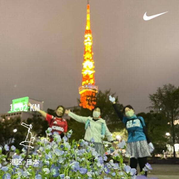 RUN+ ランプラス 花 ネモフィラ 都内