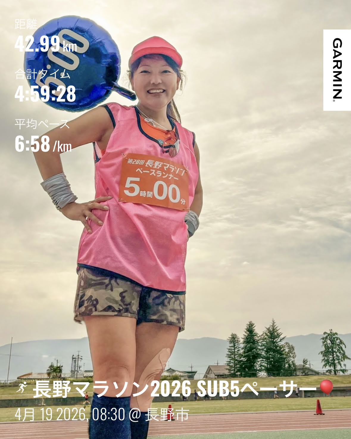 長野マラソン　2026 ペーサー